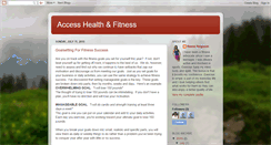 Desktop Screenshot of accesshealthandfitness.blogspot.com