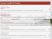 Tablet Screenshot of accesshealthandfitness.blogspot.com