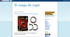 Desktop Screenshot of juegodejugar.blogspot.com