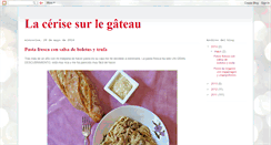 Desktop Screenshot of lescerisessurlegateau.blogspot.com