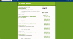 Desktop Screenshot of bonuswords.blogspot.com
