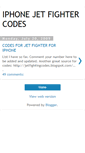 Mobile Screenshot of jetfightingcodes.blogspot.com