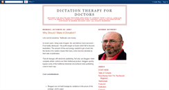 Desktop Screenshot of dictationtherapyfordoctors.blogspot.com