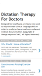 Mobile Screenshot of dictationtherapyfordoctors.blogspot.com