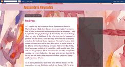 Desktop Screenshot of alexandriajreynolds.blogspot.com