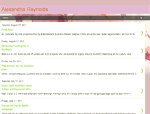 Tablet Screenshot of alexandriajreynolds.blogspot.com