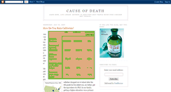 Desktop Screenshot of causeofdeathbook.blogspot.com