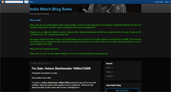 Desktop Screenshot of indiawatchblogsales.blogspot.com