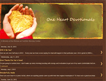 Tablet Screenshot of oneheartdevotionals.blogspot.com