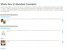 Tablet Screenshot of abundantconcepts.blogspot.com