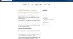 Desktop Screenshot of hairlosstreatmentproducts.blogspot.com