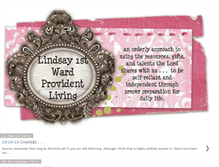 Tablet Screenshot of lindsaywardprovidentliving.blogspot.com