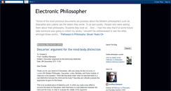 Desktop Screenshot of electronicphilosopher.blogspot.com