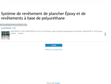 Tablet Screenshot of epoxyetderevetementsepolyurethane.blogspot.com