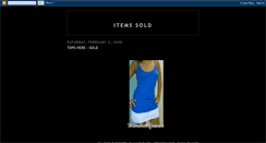 Desktop Screenshot of items-sold.blogspot.com