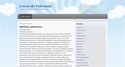 Desktop Screenshot of letrasdevalesania.blogspot.com