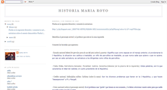 Desktop Screenshot of historiamariaroyo.blogspot.com
