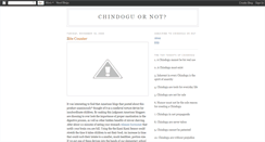 Desktop Screenshot of chindoguornot.blogspot.com