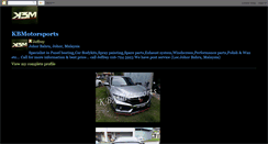Desktop Screenshot of kbmotorsports.blogspot.com