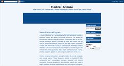 Desktop Screenshot of medicalscienceinformations.blogspot.com