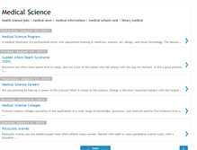 Tablet Screenshot of medicalscienceinformations.blogspot.com