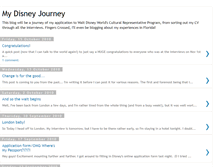 Tablet Screenshot of mydisneyjourney.blogspot.com