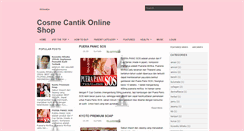 Desktop Screenshot of cosmecantik.blogspot.com
