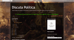 Desktop Screenshot of discutapolitica.blogspot.com