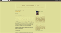 Desktop Screenshot of educatedslut.blogspot.com