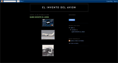 Desktop Screenshot of elinventodelavion.blogspot.com