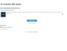 Tablet Screenshot of elinventodelavion.blogspot.com