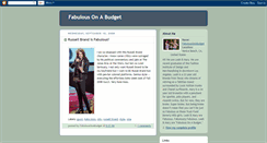 Desktop Screenshot of fabulousonabudget.blogspot.com