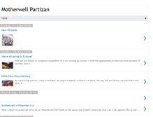 Tablet Screenshot of motherwellpartizan.blogspot.com