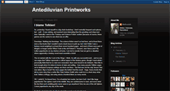 Desktop Screenshot of antediluvianprintworks.blogspot.com
