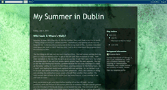 Desktop Screenshot of mysummerindublin.blogspot.com