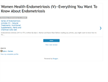 Tablet Screenshot of endometriosise.blogspot.com