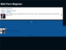 Tablet Screenshot of mattparro.blogspot.com