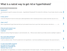 Tablet Screenshot of get-rid-or-hyperhidrosis.blogspot.com