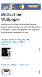 Mobile Screenshot of motivation-wallpaper.blogspot.com