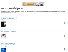 Tablet Screenshot of motivation-wallpaper.blogspot.com