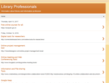 Tablet Screenshot of libraryprofessionals.blogspot.com