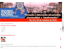 Tablet Screenshot of congresoperiodismo2010.blogspot.com