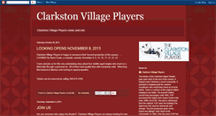 Desktop Screenshot of clarkstonvillageplayers.blogspot.com