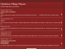 Tablet Screenshot of clarkstonvillageplayers.blogspot.com