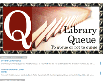 Tablet Screenshot of libraryqueue.blogspot.com