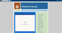 Desktop Screenshot of fenomenosnaturaisdaterra.blogspot.com