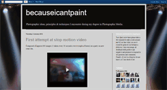 Desktop Screenshot of becauseicantpaint.blogspot.com