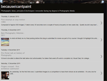 Tablet Screenshot of becauseicantpaint.blogspot.com