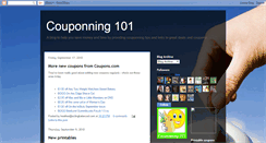 Desktop Screenshot of couponning101.blogspot.com