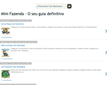 Tablet Screenshot of guiaminifazenda.blogspot.com